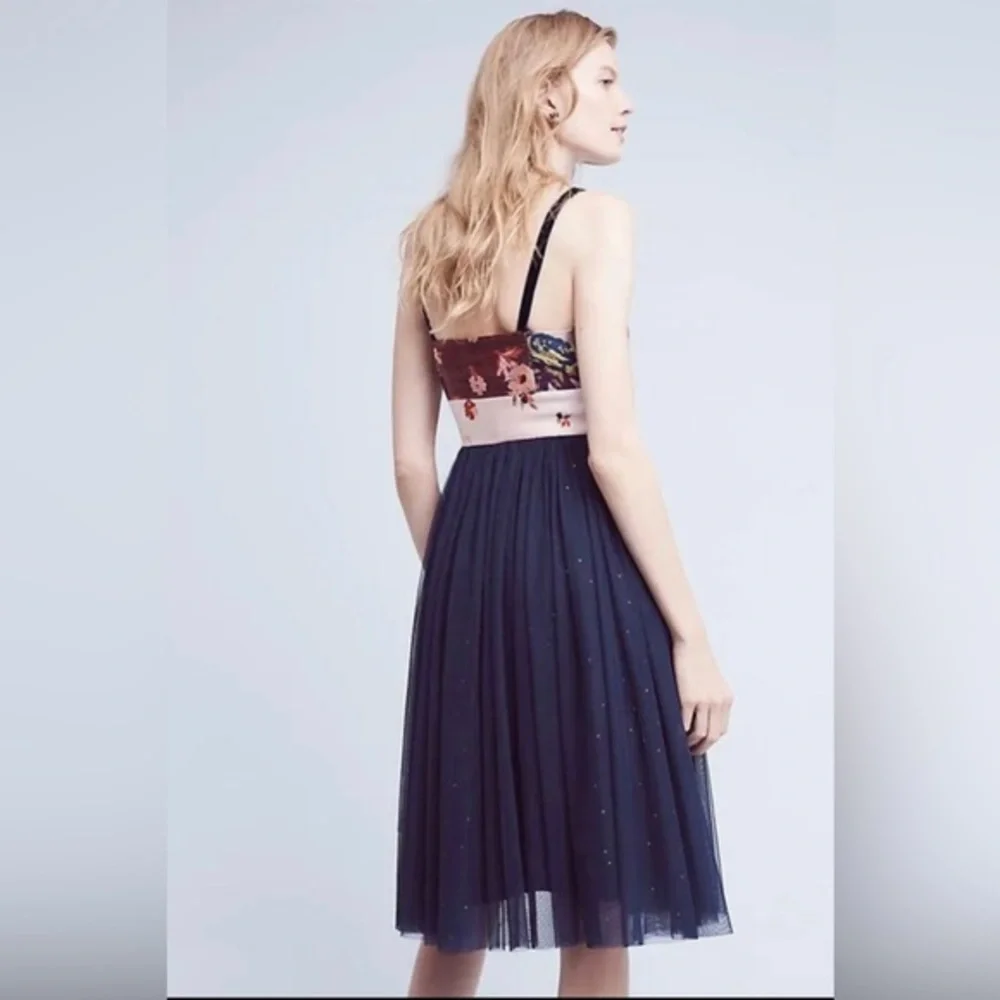 Anthropologie: NWT Moulinette Soeurs Tulle Skirted‎ Dress, Size 2 - Picture 3 of 11